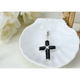 thumbnail image 3 of Christian Cross Black Onyx Inlay .925 Silver Pendant, 3 of 5