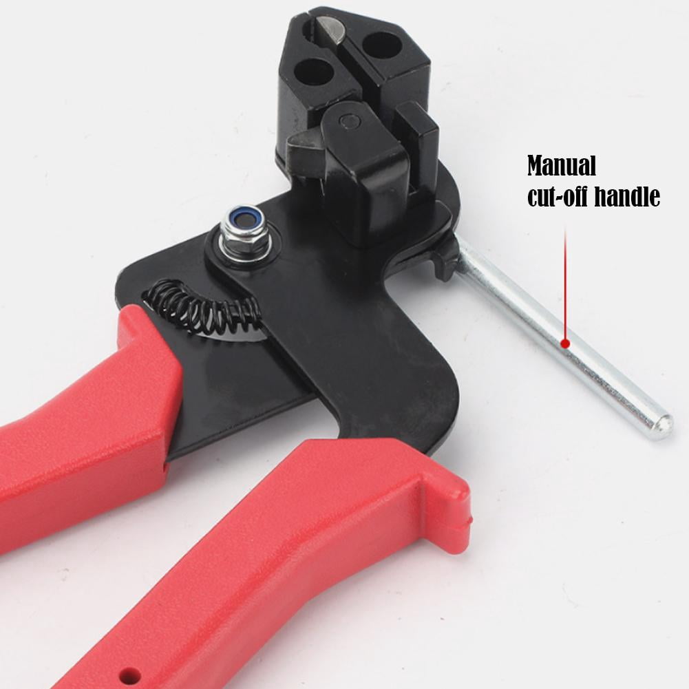 Metal Zip Tie Tool, Heavy Duty Zip Tie Cutter, Fasten and Cut Stainless Steel Cable Ties, for Outdoor Chain Link Fence Ties, Exhaust Pipe and Cables