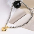 thumbnail image 6 of Eye Catching Oversized Heart Bead Chain Necklace Adjustable Length Clavicle Chain For Women Fashion Jewelry Gift, 6 of 8