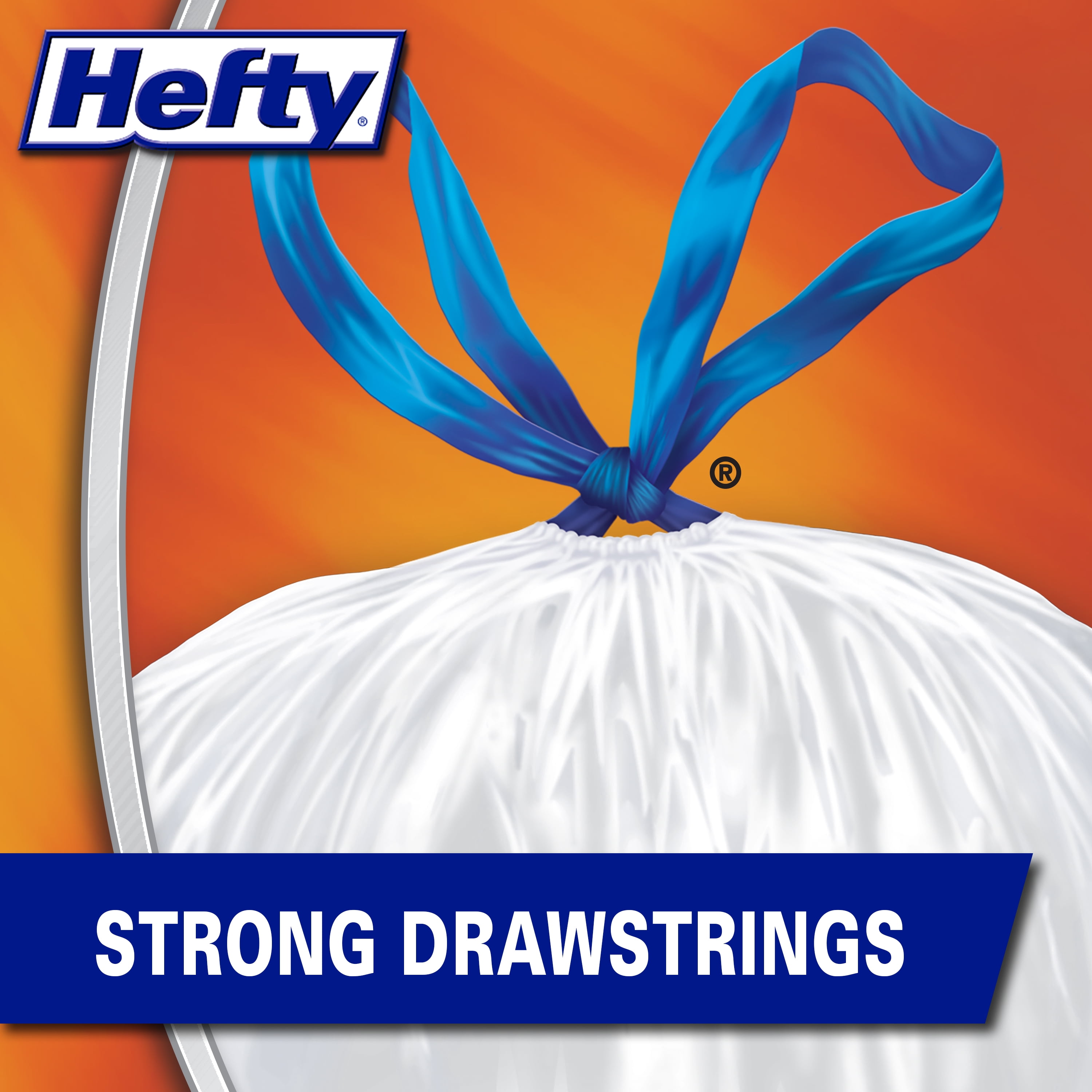 Hefty Strong Tall Kitchen Trash Bags 13 Gallon, Pack of 1 90 Count Original