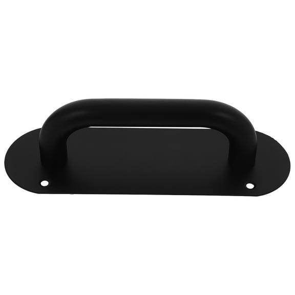 HEMOTON Stainless Steel Door Handle with Plate for Doors 1 Set Barn Door Handle Commercial Door Handle Gate Handle Bar Push Plate Handle