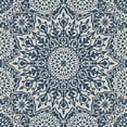 thumbnail image 3 of Oasis Blue Mandala Pattern 4-Piece 1800 Thread Count Sheet Set, 3 of 5