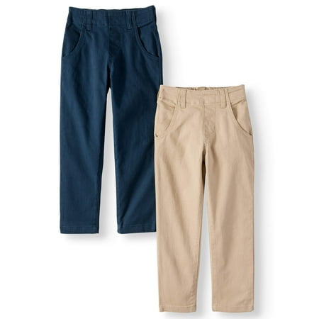 365 Kids from Garanimals Skinny Twill Woven Pants, 2-Pack (Little Boys & Big (Best Pants For Skinny Boy)