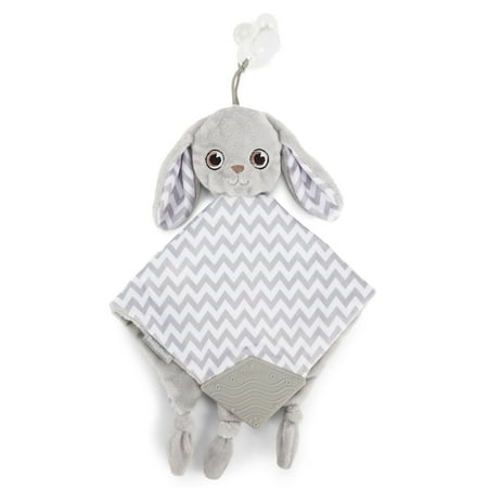 UPC: 0899139001381 | BooginHead Universal Teether Blanket Pacifier Holder Infant & Toddler Boys & Girls Bunny