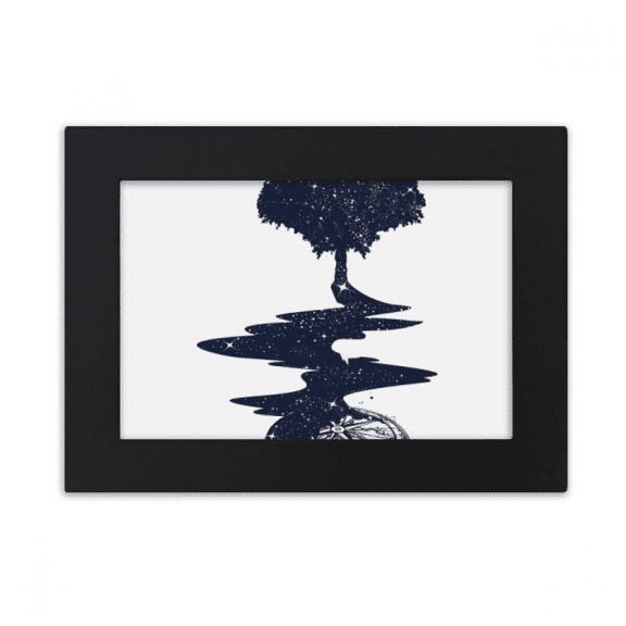 Compass Stream Tree Art Pattern Desktop Photo Frame Ornaments Picture Art Painting