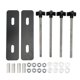thumbnail image 1 of Kit de pasadores de montaje para tablas de tracción de acero M10x180 3,15-Juego de soportes de montaje con espaciado de orificios de 5,51 pulgadas para SUV, color negro, 1 of 14