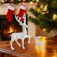 thumbnail image 4 of Lssam Deer Christmas Decor, Reindeer Figurines & Home Decor - Small Christmas Reindeer Statue for Display Stand, Living Room, Wine Cabinet, Bedroom or Office Desktop, 4 of 4
