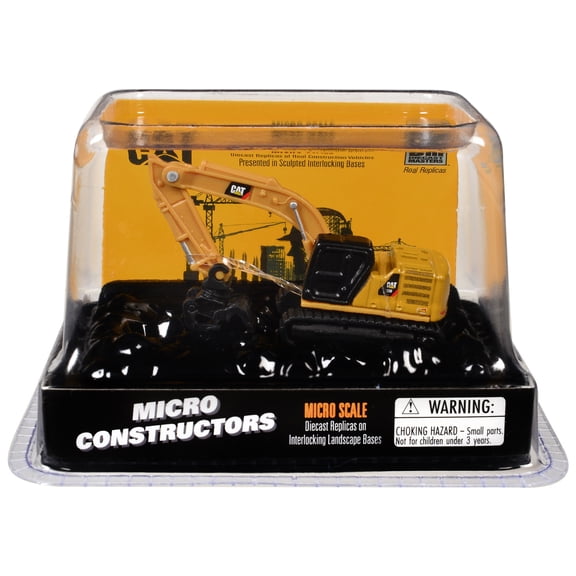 CAT Caterpillar 320 Hydraulic Excavator Grapple Yellow "Micro-Constructor" Series Diecast Model by Diecast Masters
