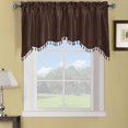 thumbnail image 1 of Royal Hotel Bedding Soho Chocolate-Brown Swag Valance, Solid Pattern 35x30 inches, 1 of 4
