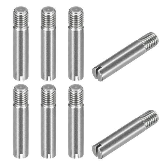 Uxcell 8Pack M10 x 50mm Slotted Cylindrical Pin 304 Stainless Steel Dowel Locating Pin