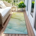 thumbnail image 6 of Addison Rugs Chantille Indoor/Outdoor Transitional Watercolors Green Washable Runner Rug, 2'3" x 7'6", 6 of 6