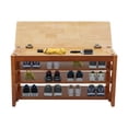 thumbnail image 6 of 3-Tier Wooden Shoe Storage Bench, Shoe Rack Bench 39.3*11.81*22.04in, 6 of 15