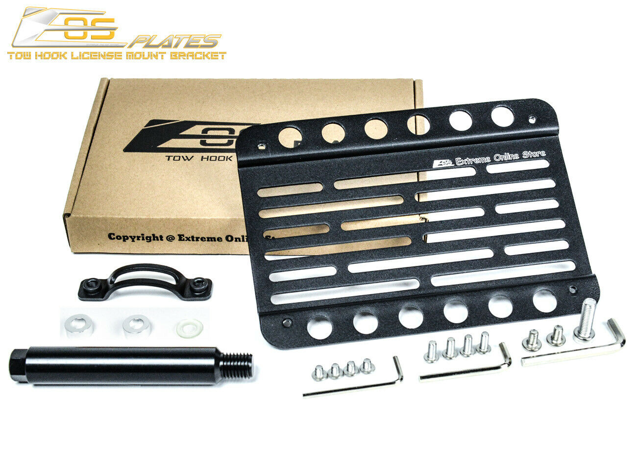 JDMax Front Bumper Tow Hook License Plate Mount Bracket Kit For BMW I8 2019-2020 – No Drill