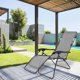 thumbnail image 5 of Silla reclinable plegable de malla morada de tela de repuesto perforada sin gravedad de 160x43cm Sillón reclinable Diamo, 5 of 5