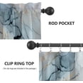 thumbnail image 3 of Marble Grey Kitchen Curtain Valance and Tiers, 3Pcs Abstract Marble Art Valance Set Colorful Rod Pocket Curtain for Kitchen Window Modern Unique Patterns, 3 of 6