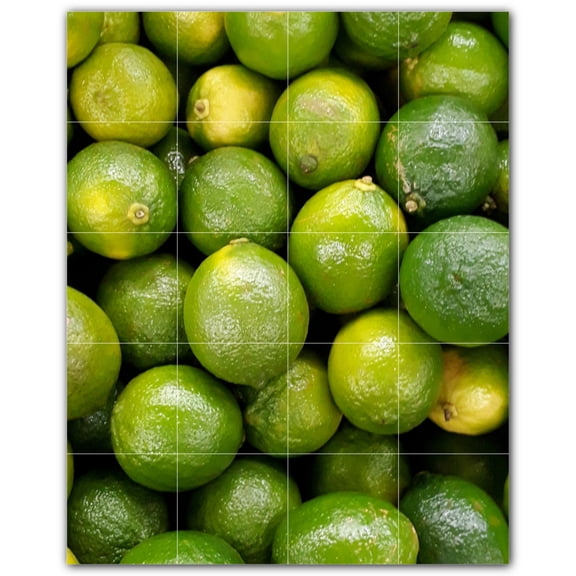 Picture-Tiles.com: Fruit Ceramic Tile Wall Mural WAL500690-45S. 17"W x 21.25"H using (20) 4.25" x 4.25" Ceramic Tiles-Satin Finish