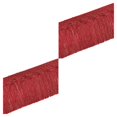 thumbnail image 2 of Matsuzay Recorte de flecos de borlas de poliéster para proyectos de costura, cinta de encaje DIY, borlas de seda, flecos, borlas, rojo púrpura rojo púrpura once 2Conjunto, 2 of 6