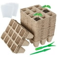 thumbnail image 2 of Muyoka Austok Peat Pots Bandeja de inicio de semillas, kit de inicio de semillas, kit de bandejas de plántulas de germinación orgánica y biodegradable premium para plantas de interior y exterior, con Muyoka Hogar, 2 of 2