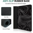 thumbnail image 4 of Topographic Gaming Mouse Pad Black Desk Mat,Black Extended Mouse Mat,XXL Large Mouse Pad for Desk 35.4x15.7in Mousepad with Stitched Edges,Non-Slip Rubber Base,Waterproof Computer Keyboard Pad, 4 of 14