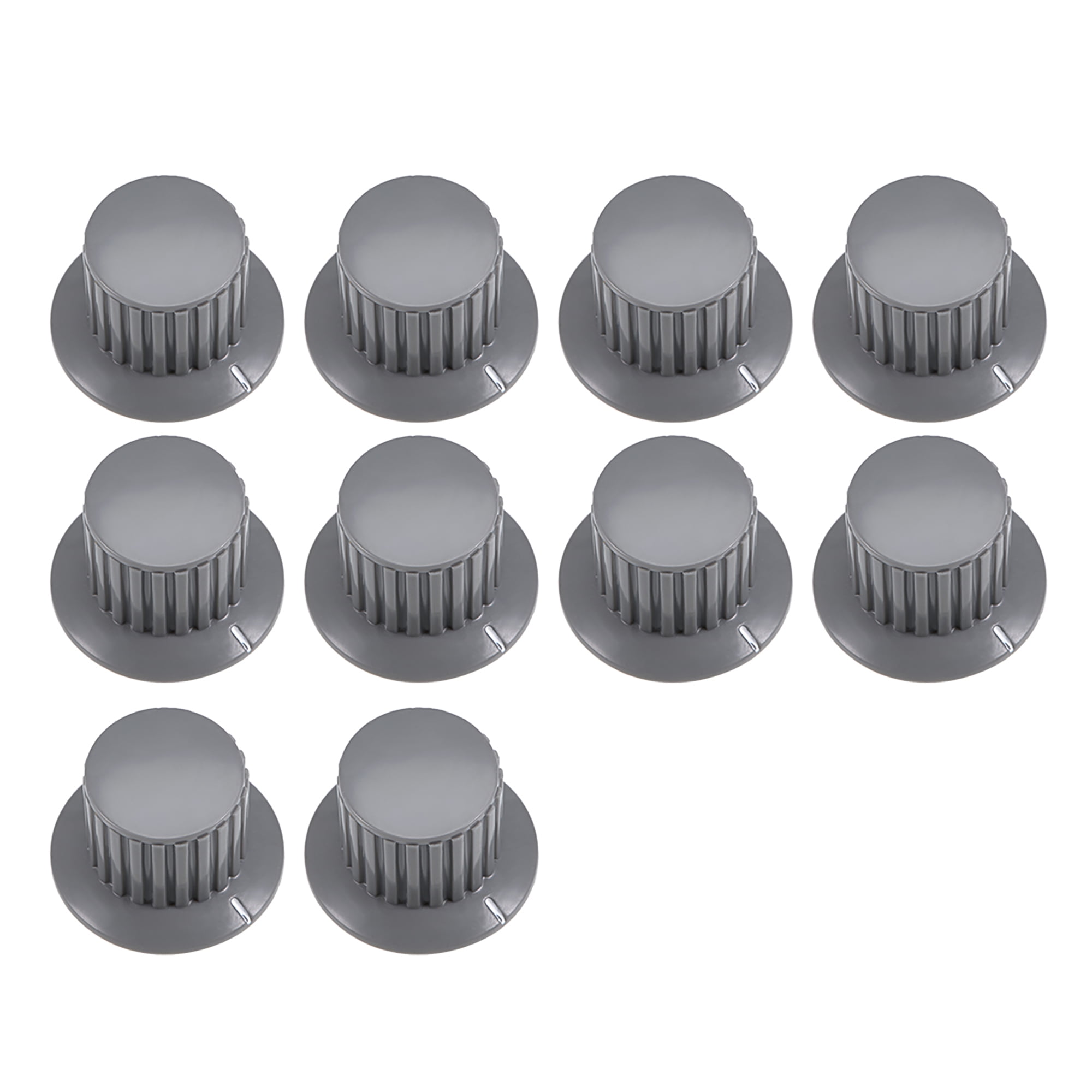 10Pcs 6mm Insert Shaft 32.5x20.5mm Plastic Potentiometer Rotary Knob