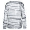 thumbnail image 2 of New Arrivals POROPL Sweatshirt for Women Plus Size Long Sleeve Crew Neck Sweatshirt Tie-Dye Gradient Printed Tie Pullover Tops Size S-5XL, 2 of 7