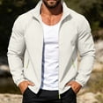 thumbnail image 5 of Yungyresw Softshell Jacket Stand Collar Windbreaker Lightweight Men's Sports Jacket for Running Hiking, 5 of 8