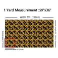 thumbnail image 3 of Manfei Vintage Sunflower Sewing & Crafting Fabric (1 Yard) for Female, Black Orange Home Decor Fabric by the Yard, Oil Painting Flower DIY Fabric, 3 of 6