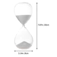 thumbnail image 3 of Sand Clock Timer Transparent Glass Sand Clock Modern Sand Clock Timer Creative Sand Clock (White), 3 of 4