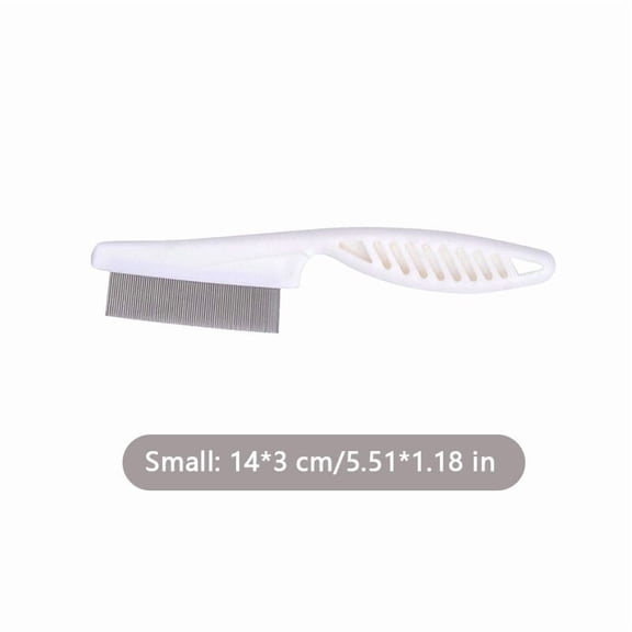 Panliya is beautiful Flea Comb Dog Cat Hair Removal Brush Stainless Steel Dense Teeth Inline Comb Portable Pet Universal Grooming Cleaning Supplies