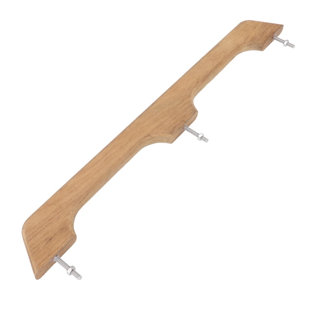 Pasamanos de Teca, Bote de Madera Anti Warp Resistente a la Intermperie, Manejo de Botas de Madera 2 Bucle para Navegació Marina