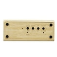 BALDR Design LED REAL WOOD Alarm Clock_ Wooden Digital Alarm Clock with