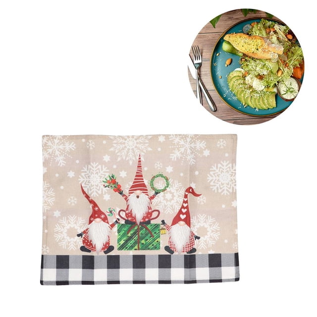 Mantel Para Mesa De Comedor, Mantel Individual Con Temática Navideña, Mesa De Comedor Rectangular, Almohadilla Resistente Al Calor Para El Hogar, Comedor, Restaurante, Cafetería seitruly HA027100-01