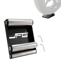 Motorcycle Paddock Wheel Roller Stand 485 lbs 180 mm for Tire Cleaning Chain Lubrication Dirt Bike