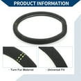 thumbnail image 5 of Unique Bargains Steering Wheel Cover Front for Car Vehicle Durable D Shape Turn Fur 1 Pcs Gray Black Green, 5 of 6