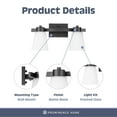 thumbnail image 3 of Prominence Home 2 Pack 4 Light Modern Bathroom Vanity Light with Frosted Glass, 3 of 12