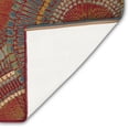 thumbnail image 5 of ESENCIA Indoor/Outdoor Power Loomed Latex Back Non Slip Mat - Contemporary Medallion Casual Medallion Colorful (Circles Saffron) (1'11" x 4'11"), 5 of 5