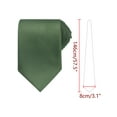 thumbnail image 2 of Corbatas de hombre INSPIRE CHIC para el Día del Padre, de color sólido, corbatas clásicas texturizadas para bodas formales, talla única, verde, 2 of 4