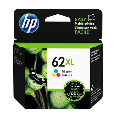 HP 62XL High-Yield Tri-Color Ink Cartridge, 415 Pages, (C2P07AN#140)