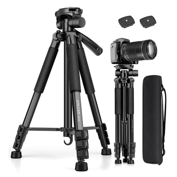 JOILCAN Tripod for Camera, 67" Heavy Duty Camera Tripod, Phone Tripods for Video Recording Photo Vlog, Aluminum Tripods with Holder & Travel Bag for C