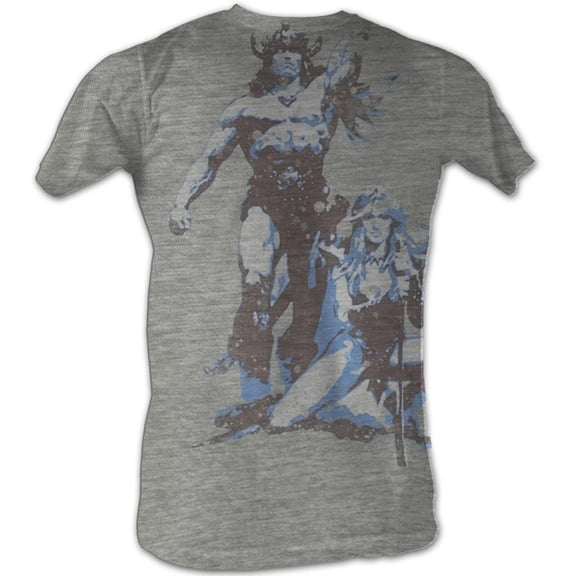 Conan The Barbarian Vintage Gray Heather Adult T-Shirt 4Xl