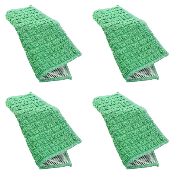 Mfigree Dual-Texture Dish Cloth with Wire & Fiber Scrub Side – Non-Abrasive Scrubbing for Pots, Pans, Stovetops – Multipurpose Kitchen