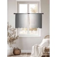 thumbnail image 5 of Grey Ombre Semi Sheer Window Curtains 45 Inches Long, Gray White Gradient Modern Abstract Art Rod Pocket Voile Silky Chiffon Curtain Light Filtering Drapes for Living Room, Kitchen, 52"x45", 2 Panels, 5 of 9