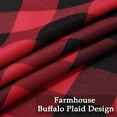 thumbnail image 6 of 2 Pcs Buffalo Plaid Curtains, Gingham Yarn Dyed Rod Pocket Light Filtering Curtain Drapes, 6 of 9