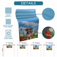 thumbnail image 6 of Dog 4th of July Table Runner 70 Inches, Botanical American Flag Independence Day Bed Runner Dresser Scarves Tabletop for Indoor Outdoor Parties/Ceremony/Banquet, 13" x 70", 6 of 9