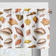 thumbnail image 3 of Ambesonne Nautical Valance Pack of 2, Retro Style Sea Shells, 54"X18", White and Multicolor, 3 of 5