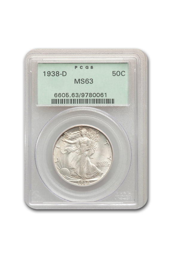 1938-D Walking Liberty Half Dollar MS-63 PCGS