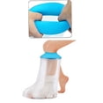 thumbnail image 2 of Waterproof Foot Cover for Shower Adult, Foot Cast Covers with Non-Slip Padding Bottom, Watertight Ankle Foot Cast Protector for Surgery Bandage Dressing Wound, Reusable, 2 of 5