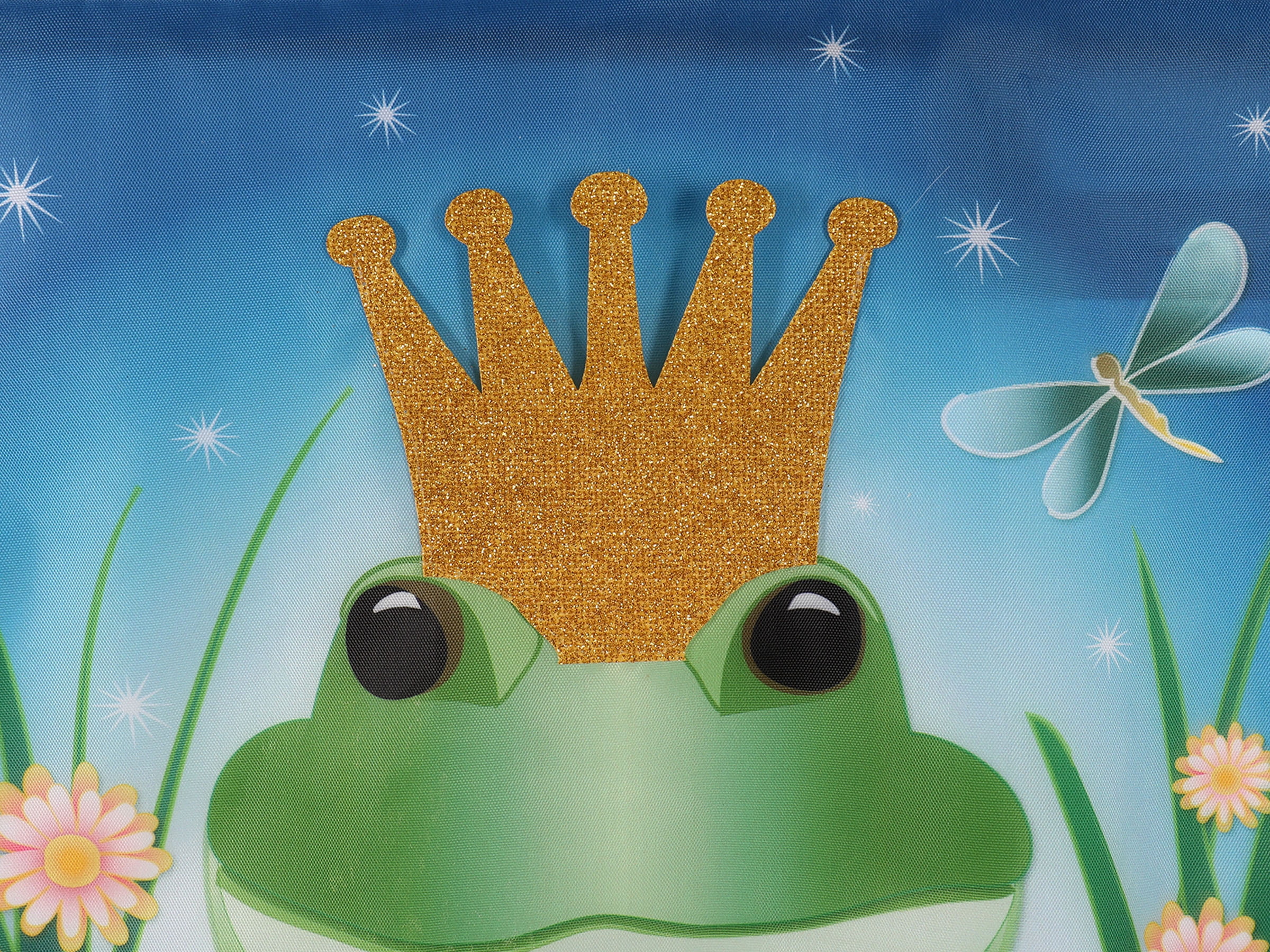 Meadow Creek Spring Garden Flag, 18" Prince Frog
