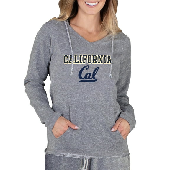 Women's Concepts Sport Gray Cal Bears Mainstream Lightweight Terry Pullover Hoodie
