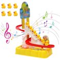 thumbnail image 2 of Pista de carreras de patos de juguete, pato eléctrico que sube escaleras, montaña rusa de patos de juguete, juego de escaleras de pato eléctrico que sube, respuesta rápida, 2 of 9